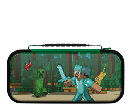 Etui i folia do konsoli PDP REALMz Minecraft Forest Battle Glow in the Dark